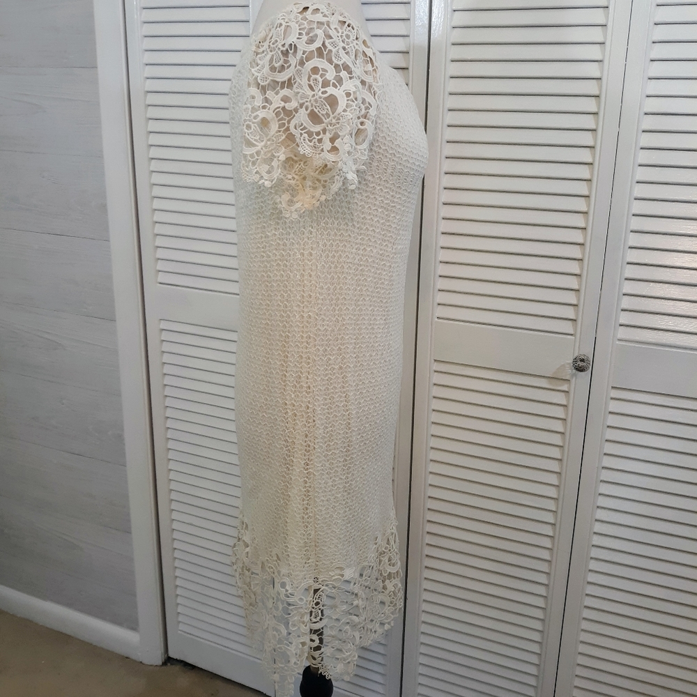 Flying tomato ivory lace shift dress sz small C2 - Picture 6 of 8